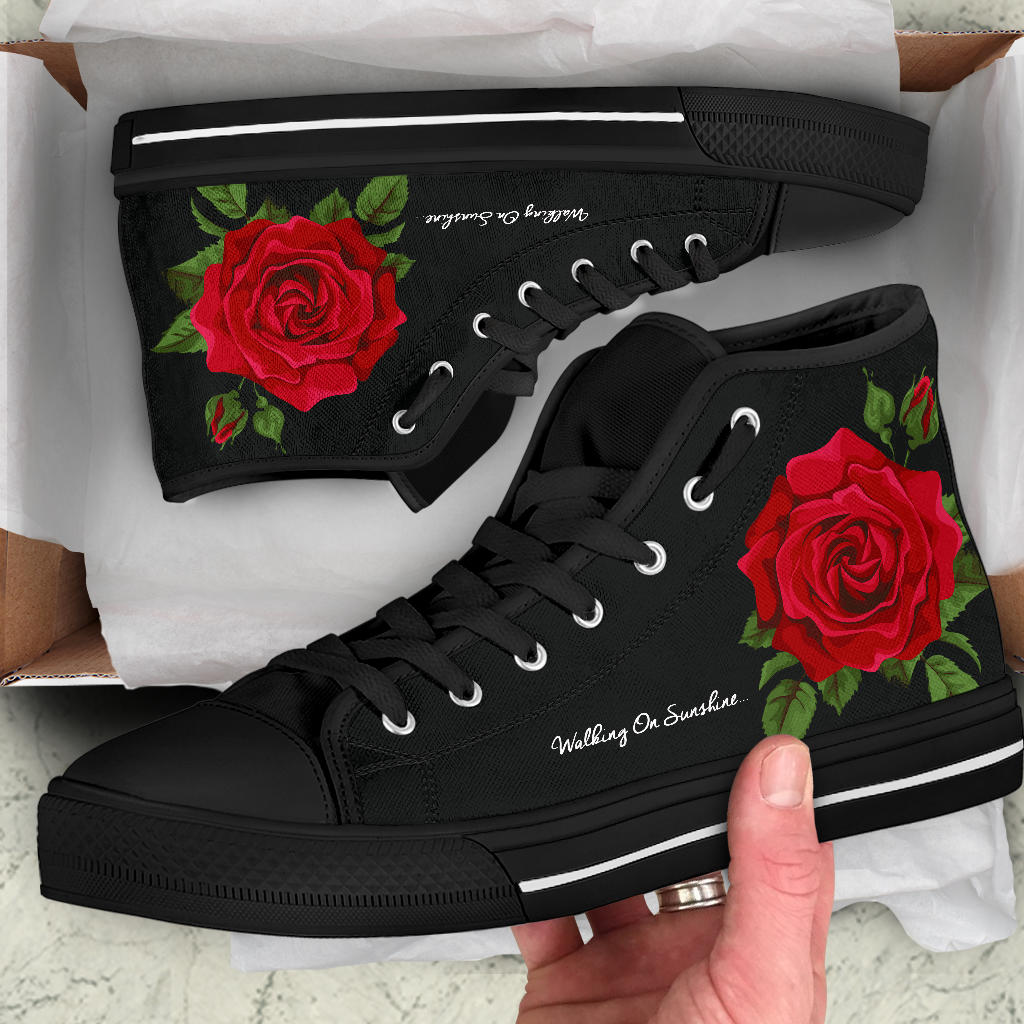 Walking on Sunshine Shoes with Rose High Top Shoes – product image 5