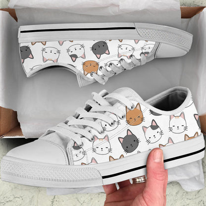 Cute Kitten Cat Low Top Shoes – product image 5