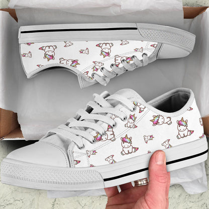 Cute Unicorn Low Top Shoes – product image 5