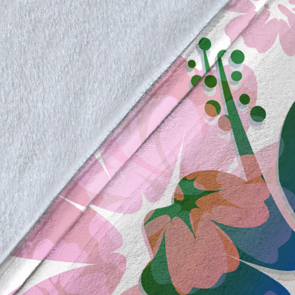 Colorful Aloha Flowers Blanket