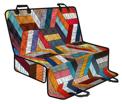 Colorful Pattern Car Back Seat Pet Cover