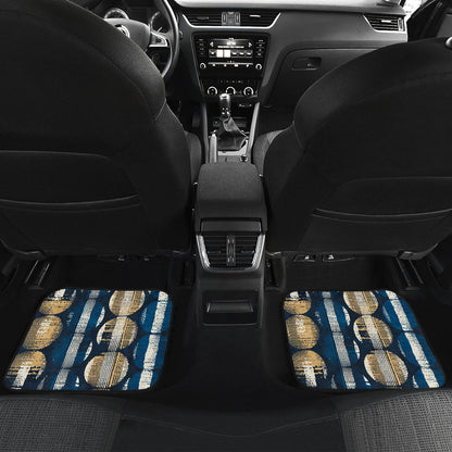 Abstract Circle Stripes Car Floor Mats