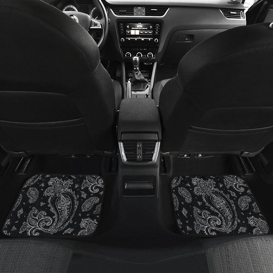 Black Elegant Decor Car Floor Mats