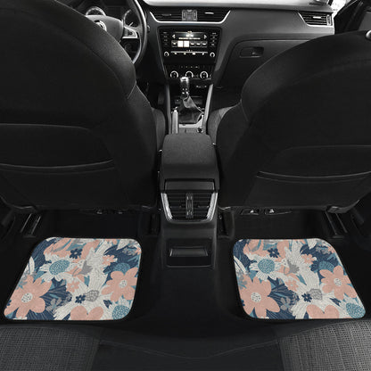 Abstract Flowers Car Floor Mats