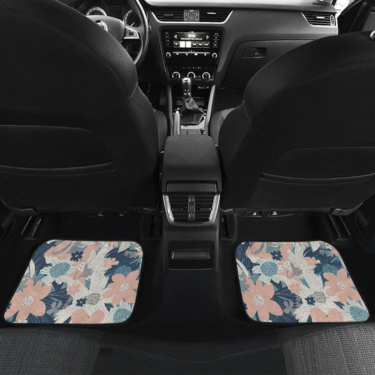 Abstract Flowers Car Floor Mats