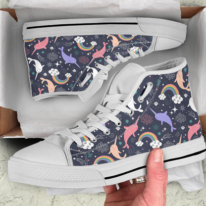 Space Narwhal High Top Shoes – product image 5