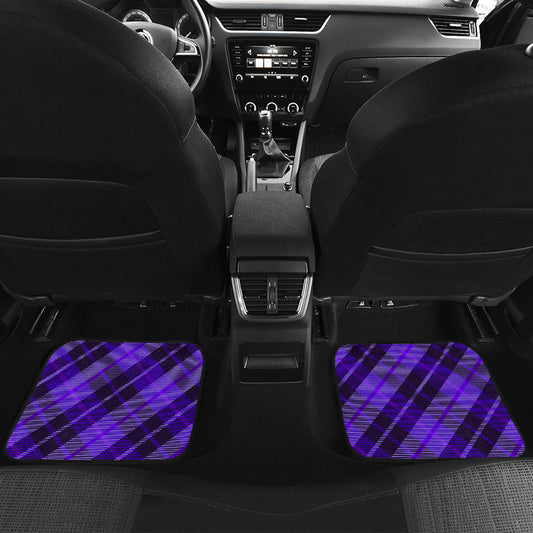 Purple Plaid Car Floor Mats