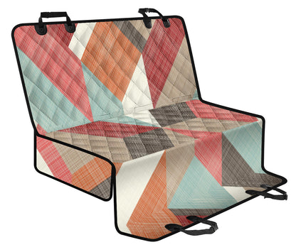 Abstract Diagonal Car Back Seat Pet Cover