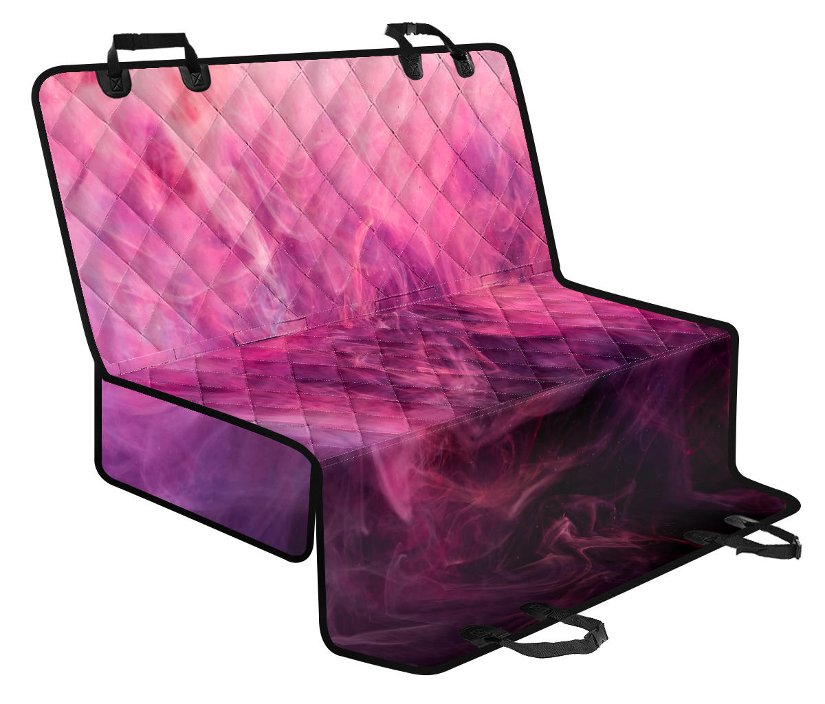 Pink Smoke Car Back Seat Pet Cover