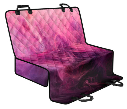 Pink Smoke Car Back Seat Pet Cover