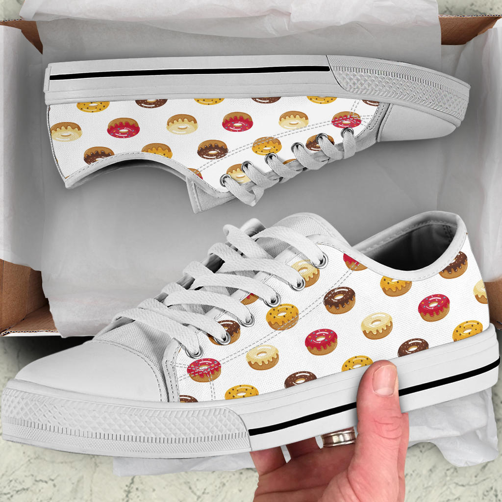 Cute Donuts Low Top Shoes – product image 5