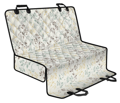 Elegant Floral Car Back Seat Pet Cover