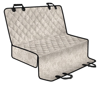 Elegant Floral Decor Car Back Seat Pet Cover
