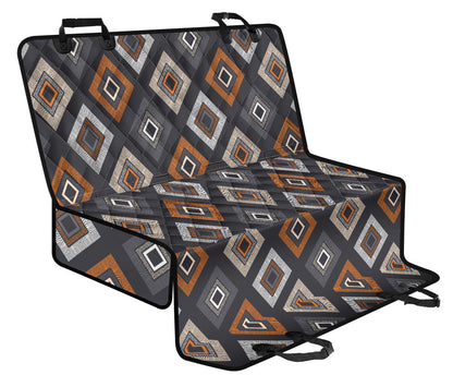 Retro Blocks Car Back Seat Pet Cover