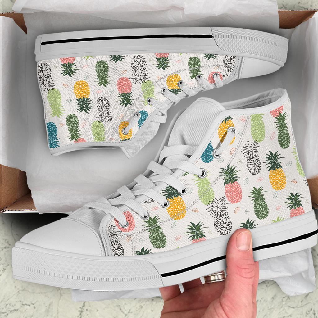 Cute Pineapple High Top Shoes – product image 5