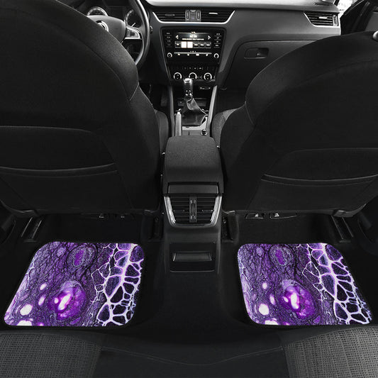 Purple Abstract Car Floor Mats