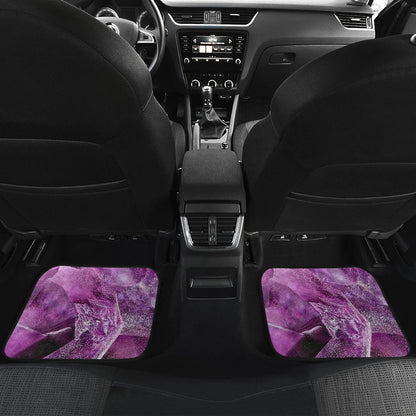 Purple Crystal Abstract Car Floor Mats