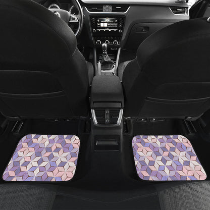 Blue Purple Abstract Car Floor Mats