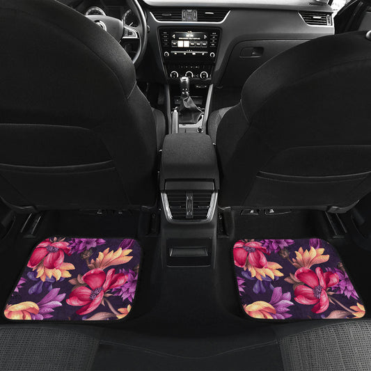 Colorful Flowers Car Floor Mats