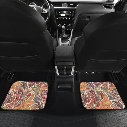 Brown Elegant Decor Car Floor Mats