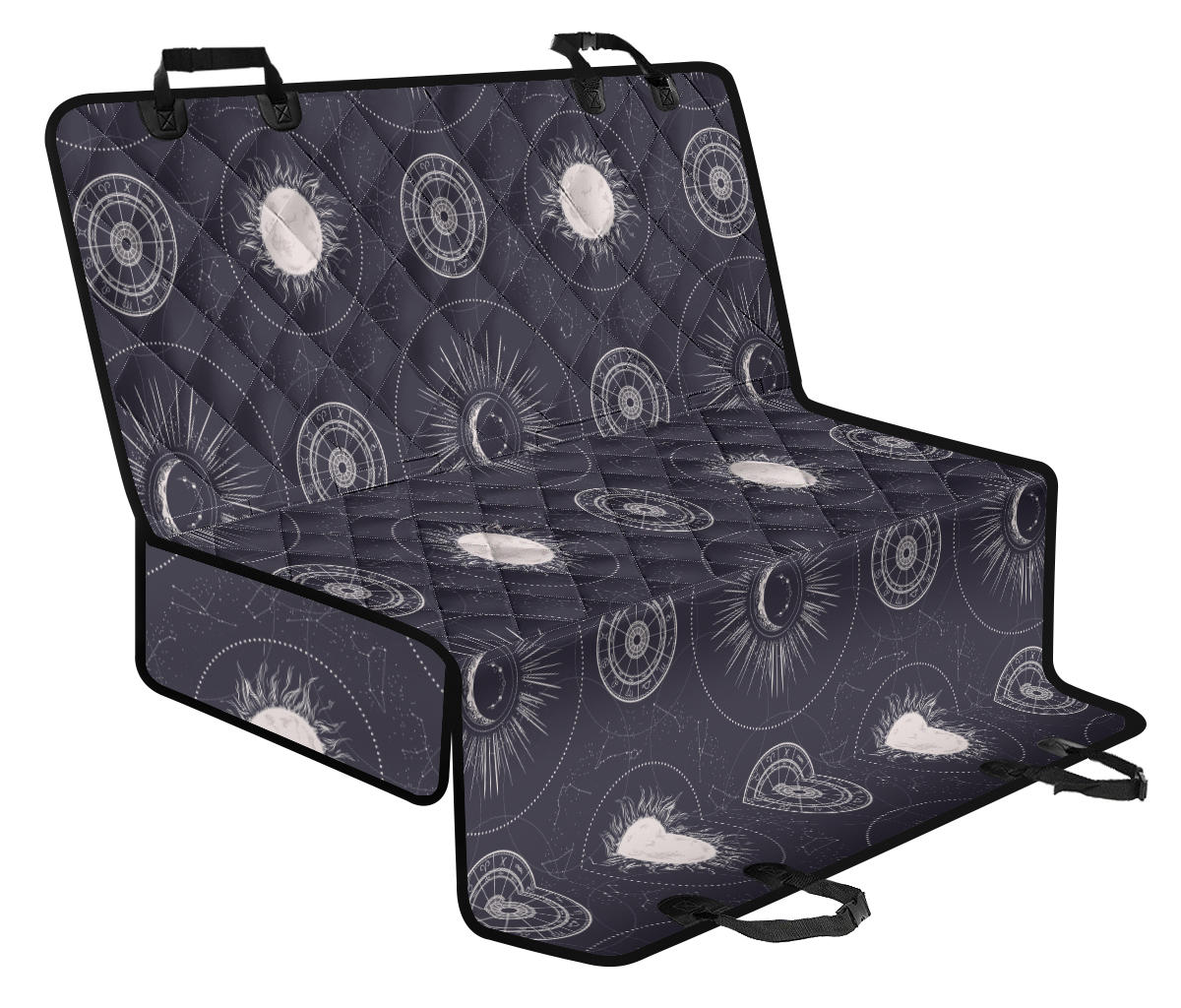 Astrology Symbols Car Back Seat Pet Cover