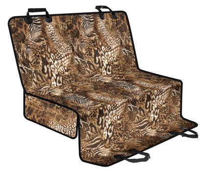 Animal Print Car Back Seat Pet Cover
