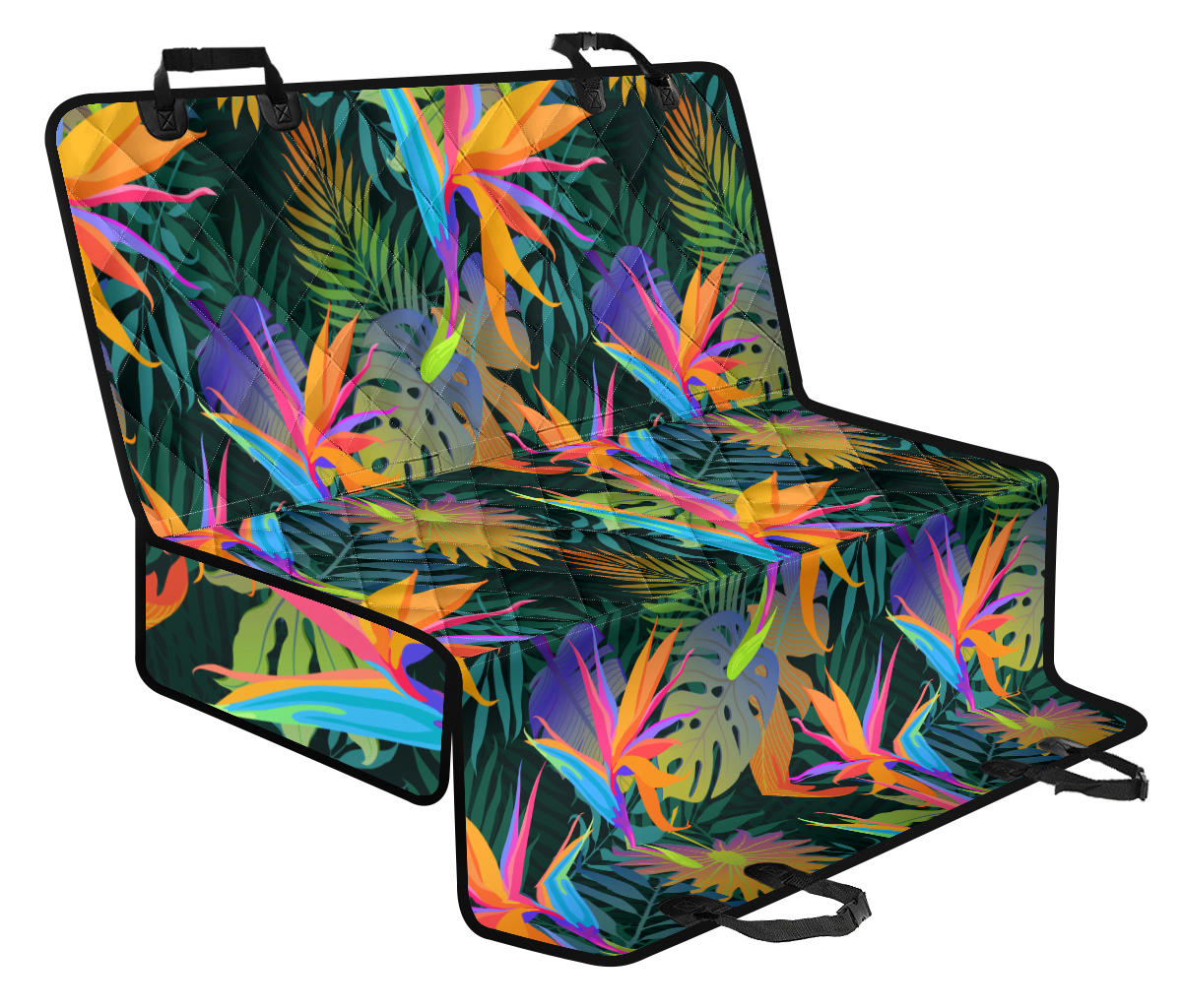 Colorful Plants Car Back Seat Pet Cover