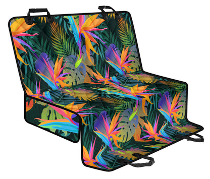Colorful Plants Car Back Seat Pet Cover