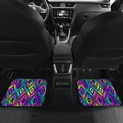 Neon Ethnic Car Floor Mats