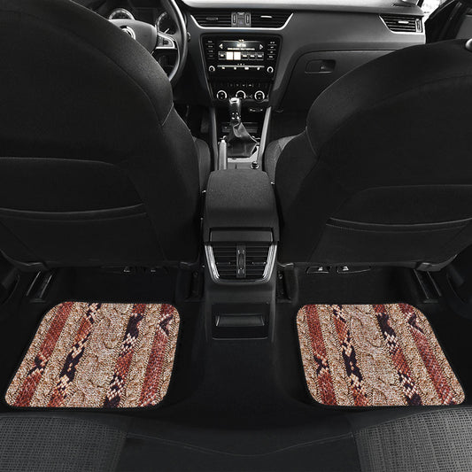 Knit-Print Stripes Car Floor Mats