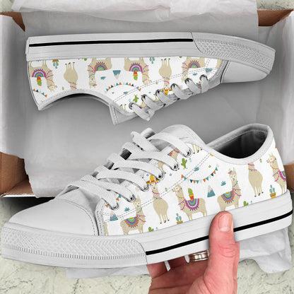 White Llama Low Top Shoes – product image 5