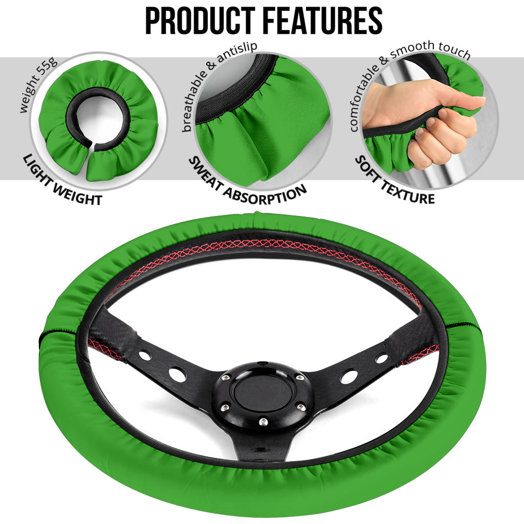Green Steering Wheel Cover