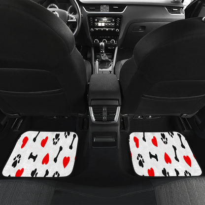 FRONT/BACK DOG LOVE CAR MATS