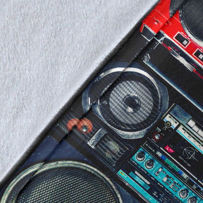 Vintage Stereos Boomboxes Blanket