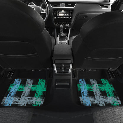 Abstract Plaid Car Floor Mats