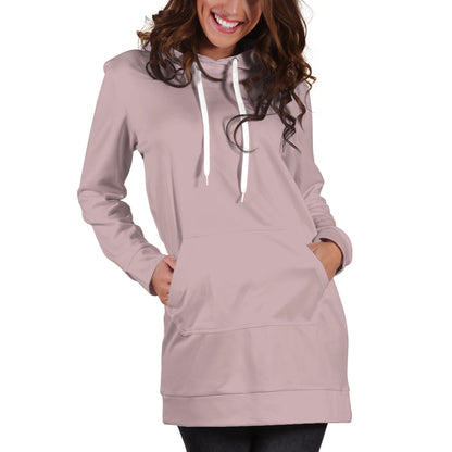Light Dusty Rose - Hoodie Dress