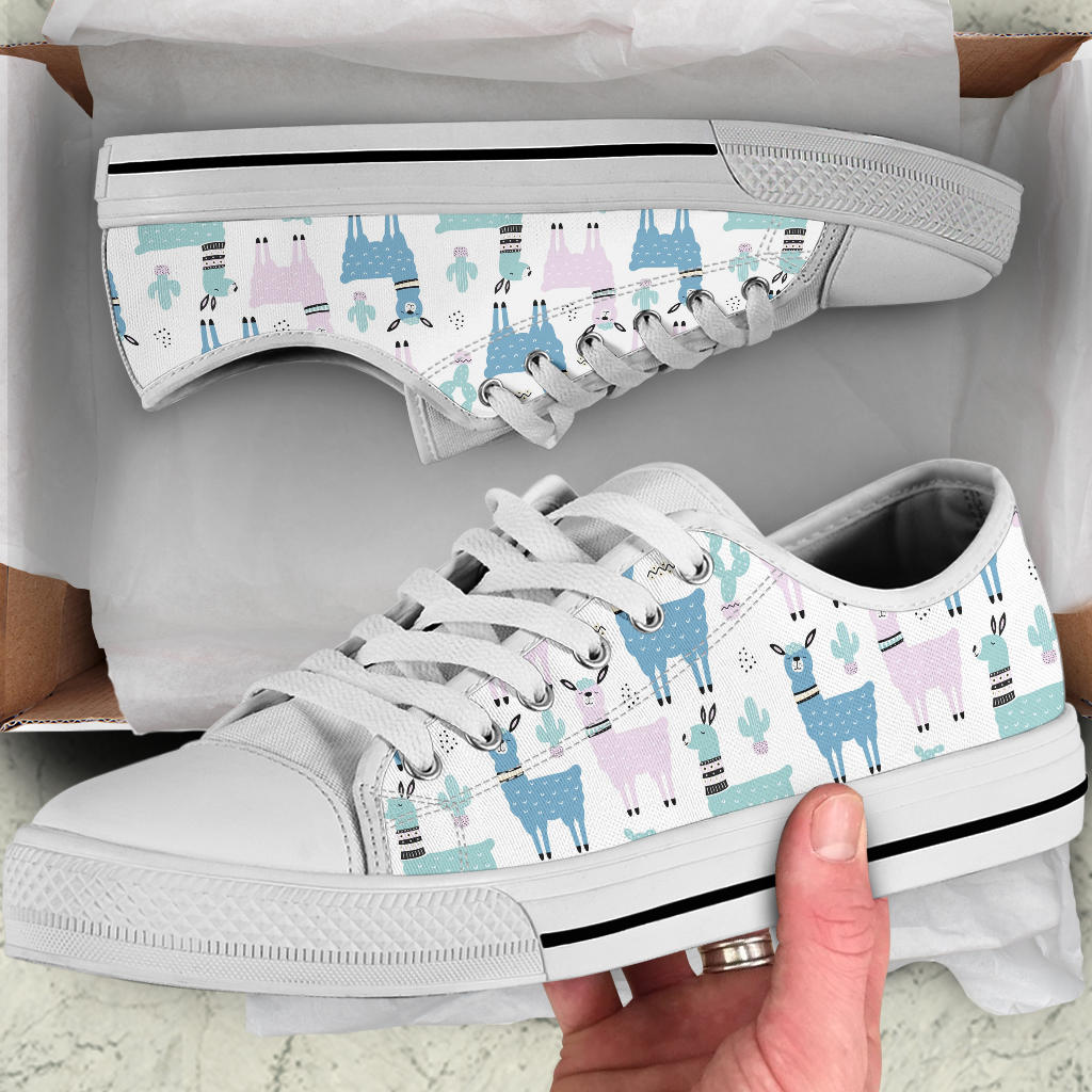 Pastel Llama Low Top Shoes – product image 5