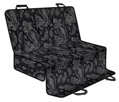 Black Elegant Decor Car Back Seat Pet Cover