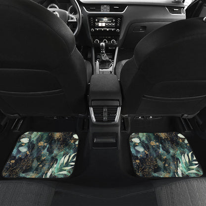 Green Leaves Car Floor Mats