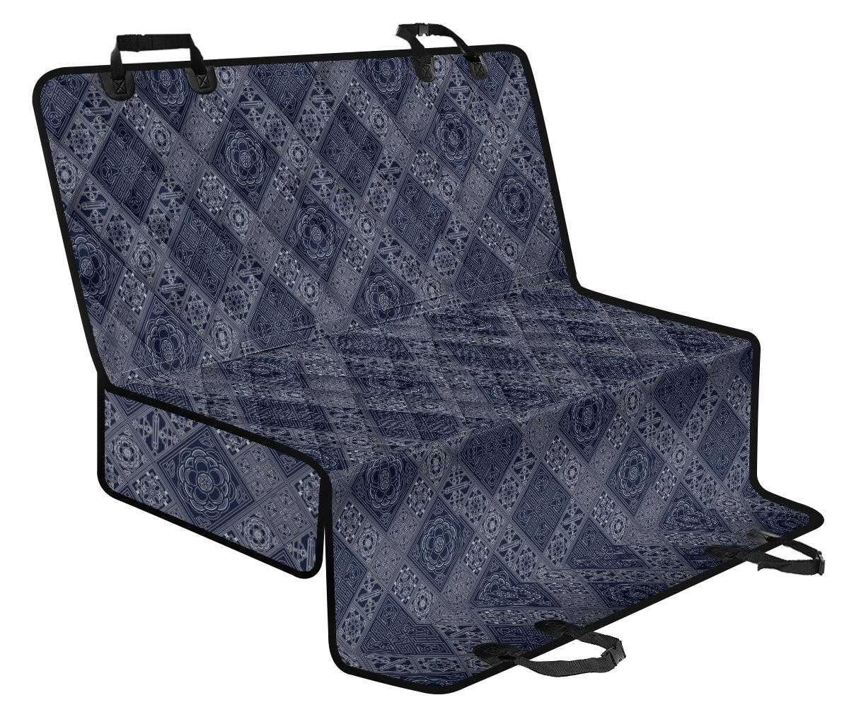 Elegant Plaid Car Back Seat Pet Cover
