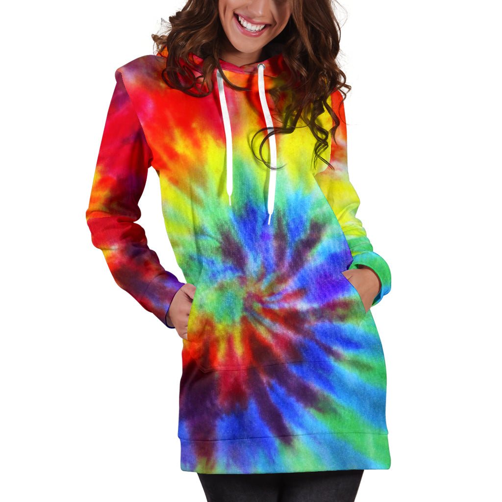 Tie Dye - Women's Hoodie Dress