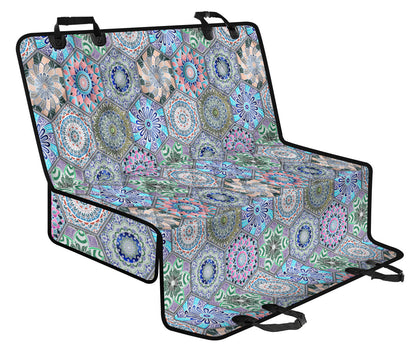 Mandalas Honeycomb Car Back Seat Pet Cover