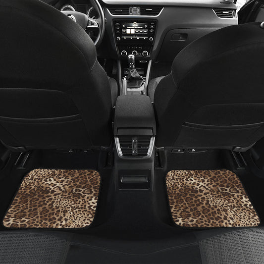 Leopard Print Car Floor Mats