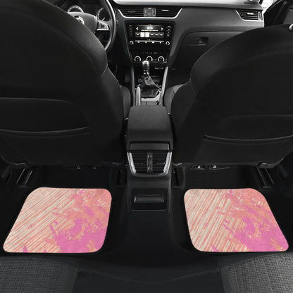 Pink Pastel Abstract Car Floor Mats