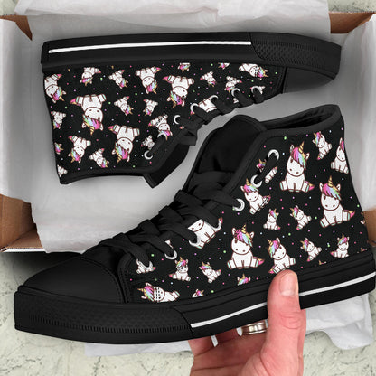 Cute Unicorn High Top Shoes – product image 5
