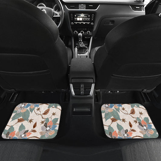 Vintage Floral Car Floor Mats