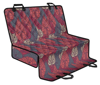 Tribal Leaves Car Back Seat Pet Cover
