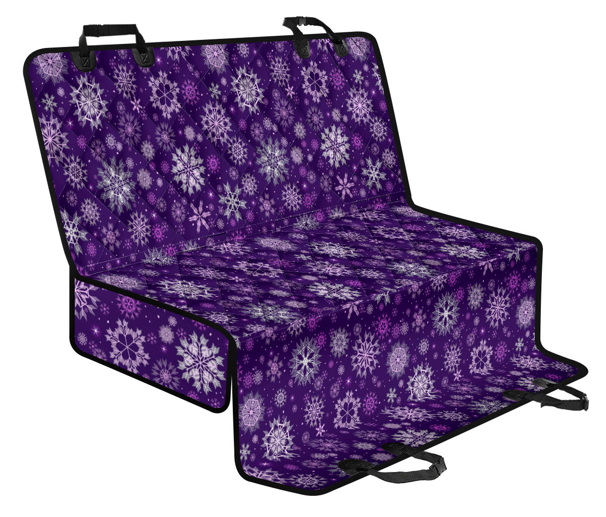 Purple Mandalas Car Back Seat Pet Cover