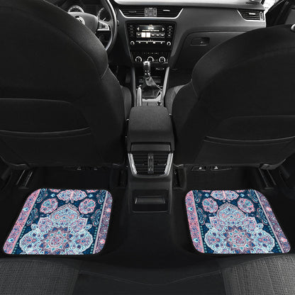 Pink Persian Print Car Floor Mats
