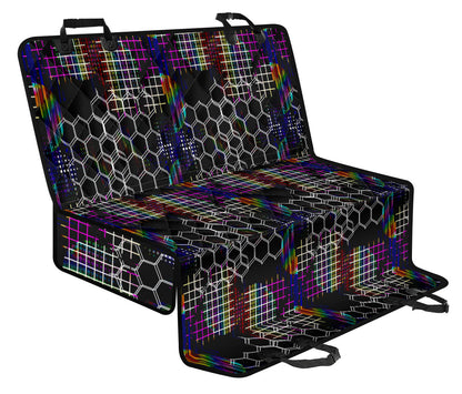 Honeycomb Abstract Car Back Seat Pet Cover